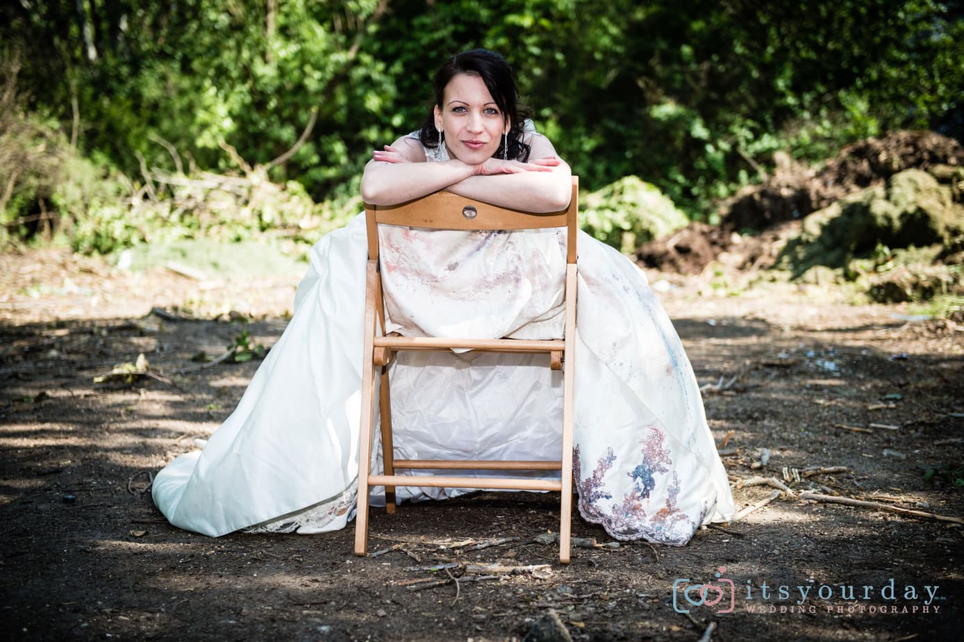 Trash the dress am Donaukanal