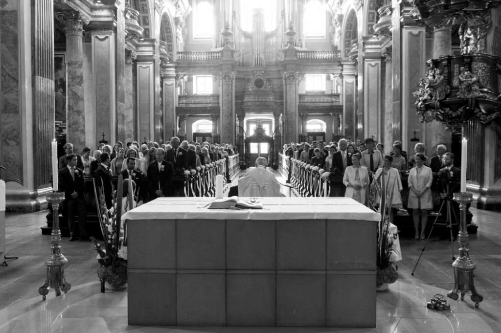 Hochzeitsfotos im Kursalon Hübner & Jesuitenkirche