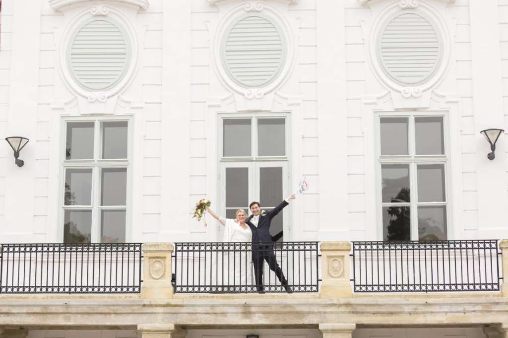 Hochzeit in der Otto-Wagner-Kirche und Feier in der Orangerie im Europahaus